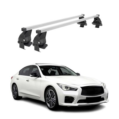 2014-2023 Infiniti Q50 Roof Rack Cross Bars Silver