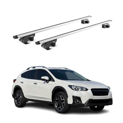 2018-2023 Subaru Crosstrek Roof Rack Cross Bars Silver