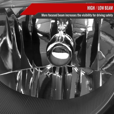 2006-2011 Chevy HHR Factory Style Headlights Matte Black Housing/Clear Lens