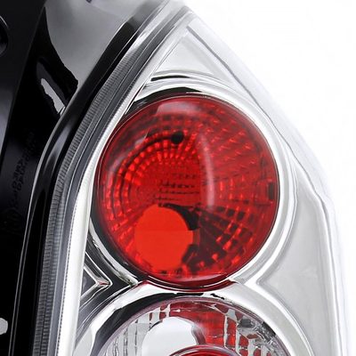 2004-2009 Hyundai Tucson Tail Lights Chrome Housing/Clear Lens