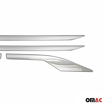 2018-2022 Toyota C-HR Side Door Molding Trim Skirt Garnish Stainless Steel Silver 4Pcs