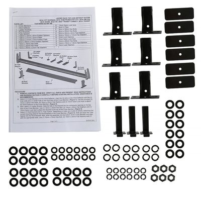 2010-2019 Ford Transit/Nissan NV Glossy Black Steel 3 Bar Roof Ladder Racks
