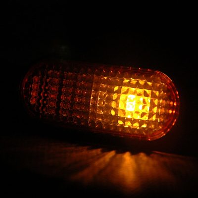 1992-1995 Honda Civic Amber Smoke Lens Side Marker Flat Style Lights