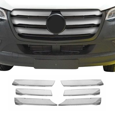 2019-2026 Mercedes Sprinter W907 910 Front Bumper Grill Trim Stainless Steel 6x
