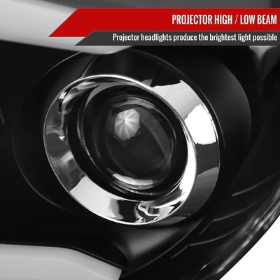 2014-2021 Toyota Tundra LED CBar Projector Headlights Arrow Turn Signals Black