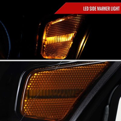 For Lexus IS250 IS350 2014-2016 Full LED Project healight Jet Black Housing Clear lens