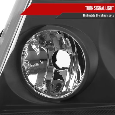 2004-2008 Ford F-150/ 2006-2008 Lincoln Mark LT Factory Headlights Matt Black