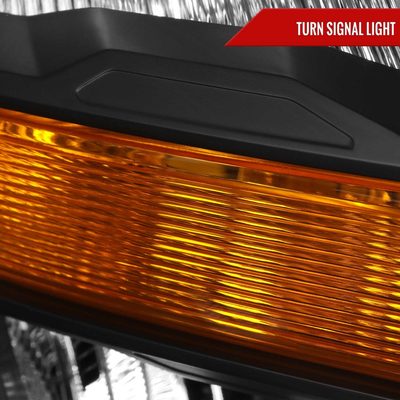 For Ford F-150 2021-2023 Factory Style Headlight Matte Black Housing Clear Lens Passenger Side Only