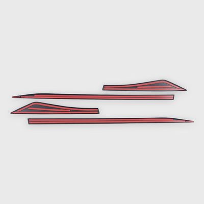 2021-2025 Nissan Rogue Side Door Molding Trim Set Gloss Black 4Pcs ABS Plastic