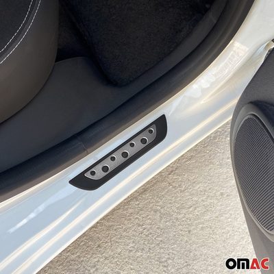 Hyundai Ioniq Door Sill Scuff Plate Scratch Protector Stainless Steel Silver 4 Pcs