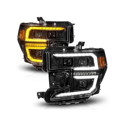 Anzo Black Sequential Signal DRL Projector Headlights 111600