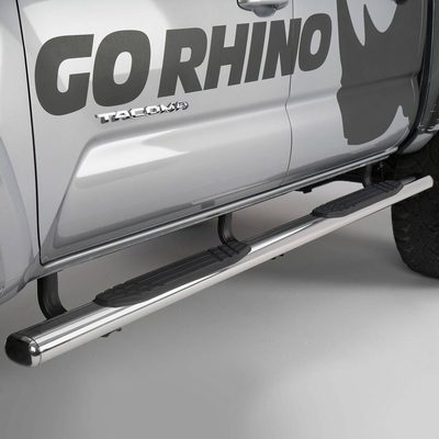 Estribos WIDESIDER Fusion 4" Inox de 80" para Silverado / Sierra 1500 99-13 Extended
