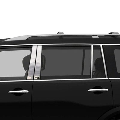 2017-2023 Nissan Armada Stainless Steel Pillar Trim 8 Pcs