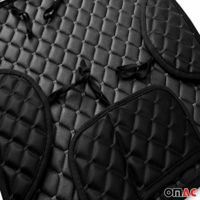 Honda Pilot Leather Breathable Front Seat Cover Pads Black