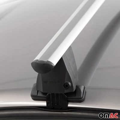 Top Roof Racks Cross Bars Carrier for Nissan Rogue T33 2021-2026 Alu Gray 2x