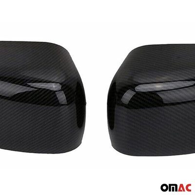 2015-2024 Jeep Renegade Side Mirror Cover Caps Carbon Fiber Black 2 Pcs
