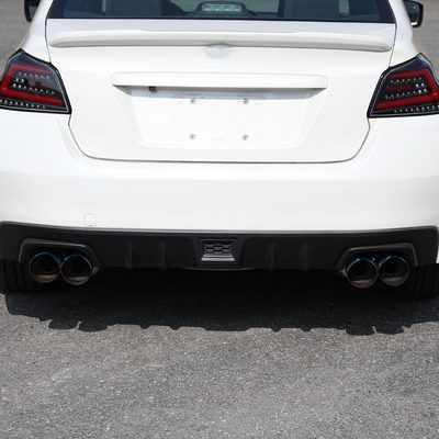 2015-2022 Subaru WRX STI 4" Quad Tip Steel Catback Exhaust System w/ Burnt Tip