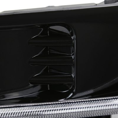 2015-2017 Subaru Impreza WRX STI LED Signal Fog Light Bezels Glossy Black