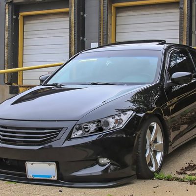 2008-2012 Honda Accord Coupe Dual Halo Projector Headlights Chrome/Clear Lens