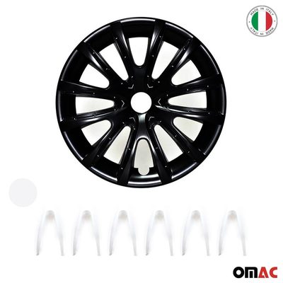 16" Wheel Covers Hubcaps for Subaru Impreza Black White Gloss