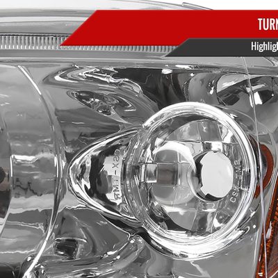 1996-1998 Honda Civic Dual Halo Projector Headlights Chrome/Clear Lens
