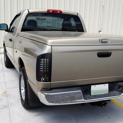 2002-2006 Dodge RAM LED Tail Lights Glossy Black Housing/Smoke Lens
