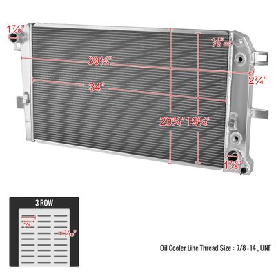 2001-2005 Chevy Silverado/GMC Sierra 2500/3500HD 6.6L DuraMax 3Row Radiator