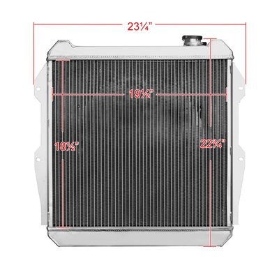 1988-1995 Toyota Pickup/4Runner V6 3 Row Radiator with Fan Shroud