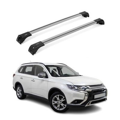 2011-2026 Mitsubishi Outlander Sport Roof Rack Cross Bras Silver 2 pieces