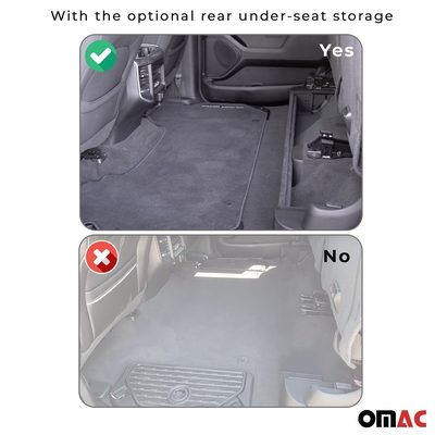 2012-2018 Dodge RAM 1500 Premium Floor Mats Liners First and Second Row Set Black