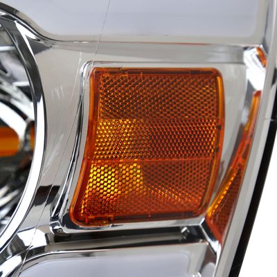 2006-2008 Dodge Ram 1500/ Ram 2500 3500 LED Headlights Amber Reflector Chrome