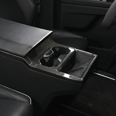 [Real Carbon Fiber] Front Drain Cup Panel For Cybertruck (Glossy/Matte)