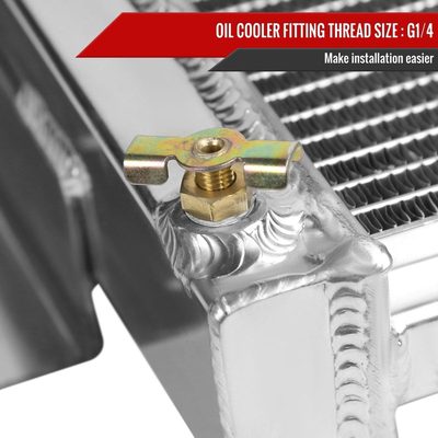 1967-1969 Chevy Camaro/ Pontiac Firebird V8 MT Alu 3-Row Performance Radiator