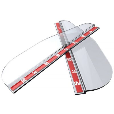 Universal Clear PVC Plastic Car Rear View Side Mirror Rain Board Eyebrow 2Pcs