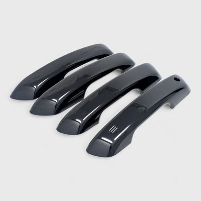 2021-2025 Jeep Grand Cherokee L Door Handle Cover Gloss Black 4Pcs ABS Plastic