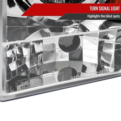 2008-2010 Ford F-250 F-350 F-450 Dual Halo Projector Headlights Chrome/Clear