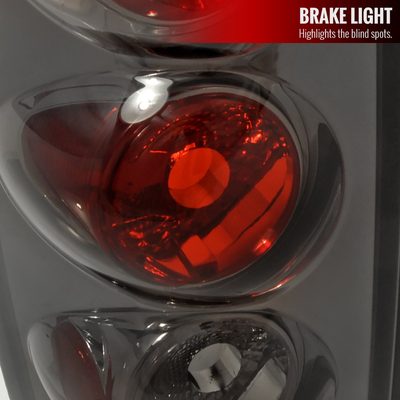2002-2006 Dodge RAM Tail Lights Chrome Housing/Smoke Lens