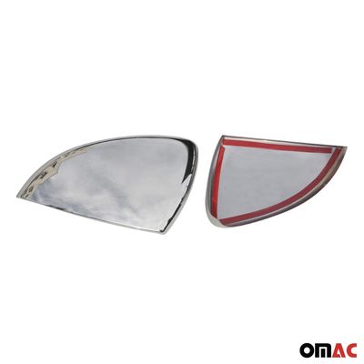 2015-2021 VW Golf Mk7 Side Mirror Cover Caps Stainless Steel Silver 2 Pcs