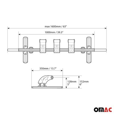 Trunk Bike Carrier Truck Bed MPV Minivan Van Trunk Bike Rack Aluminum