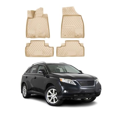 2010-2012 Lexus RX 350 Floor Mats Liners Full Set All Weather Beige