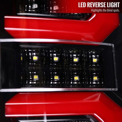 2007-2013 Chevy Silverado 1500 2500HD/3500HD LED Tail Lights Red Jet Black