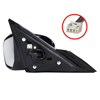 2016-2018 Honda Civic Glossy Black 3-Pin Adjustable Side Mirror - Driver Side
