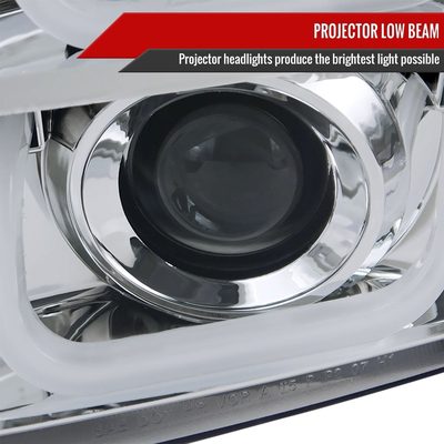 2007-2014 GMC Yukon/Yukon XL 1500/2500 LED U-Bar Projector Headlights Chrome