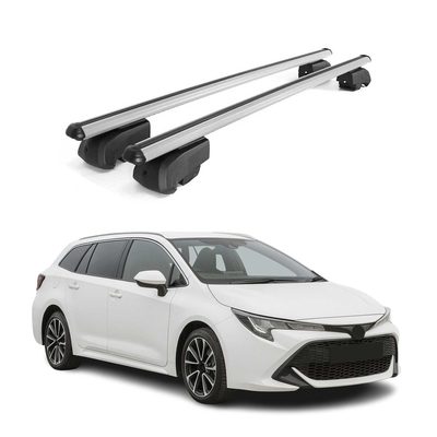 2019-2026 Toyota Corolla Touring Sports Roof Rack Cross Bars Silver