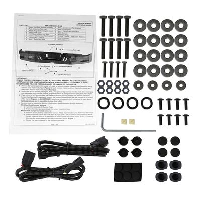 2010-2024 Dodge RAM 2500/3500 Black Heavy Duty Steel Rear Step Bumper