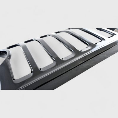 2023-2024 Jeep Gladiator Grille Overlay Gloss Black 1Pcs ABS Plastic