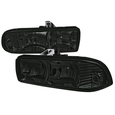 1998-2004 Chevy S10/Blazer Factory Style Headlights Chrome/Smoke Lens