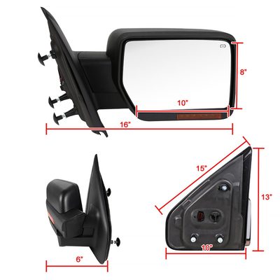 2007-2014 Ford F-150 Heated Side Mirror Amber Turn &Puddle Light Passenger