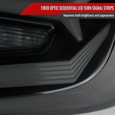 2018-2022 Honda Accord Sedan LED Signal Tail Lights Glossy Black/Smoke