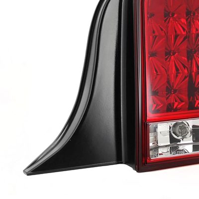 2005-2009 Ford Mustang Sequential LED Tail Lights Chrome Housing/Red Lens